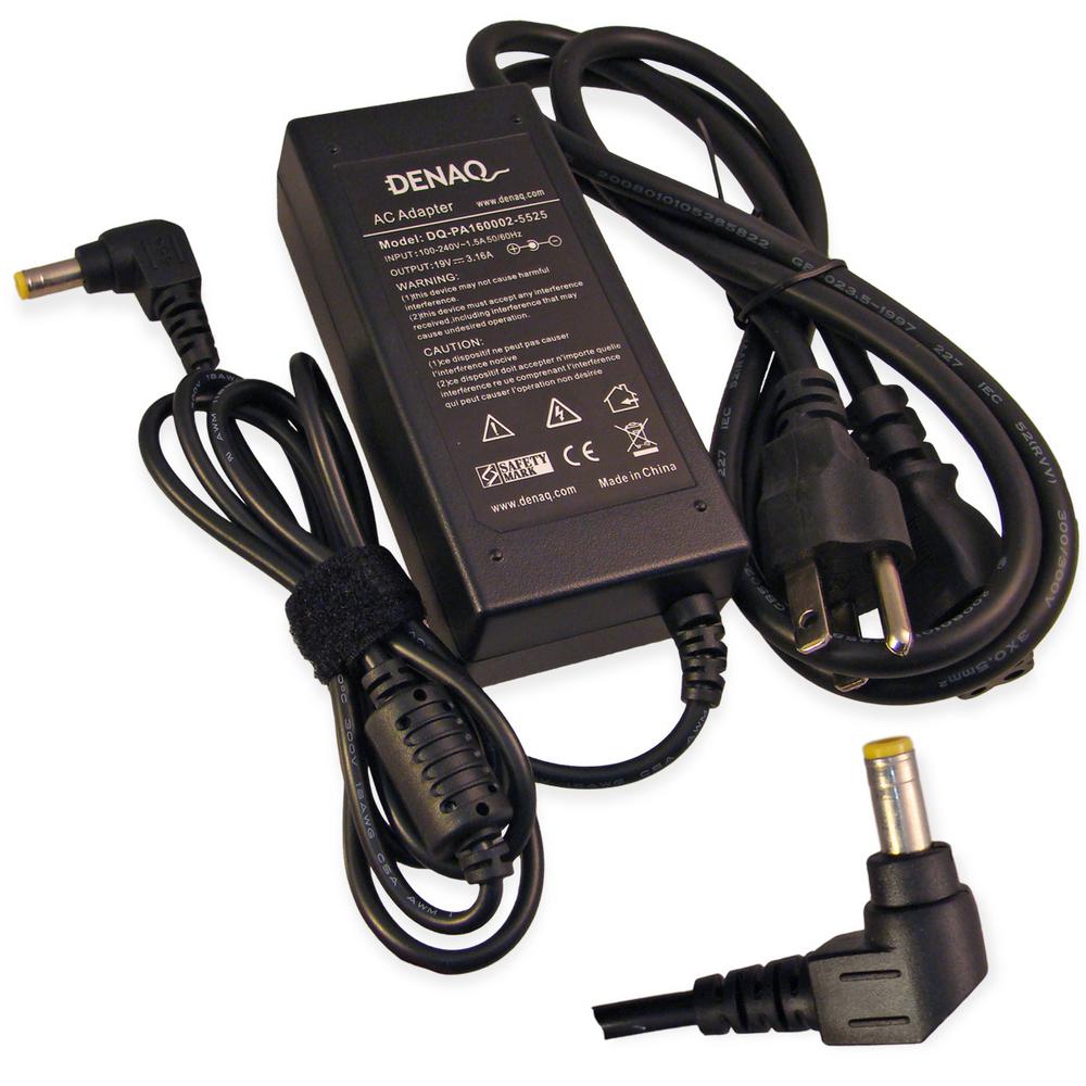 Denaq 19-Volt 3.16 Amp 5.5 mm-2.5 mm AC Adapter for ACER ...
