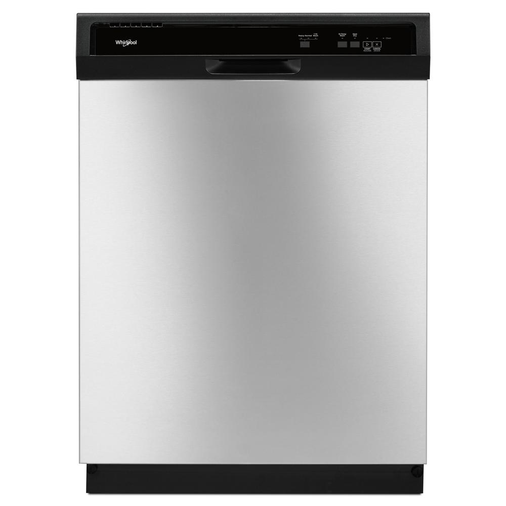 Whirlpool Front Control BuiltIn Tall Tub Dishwasher in Stainless Steel