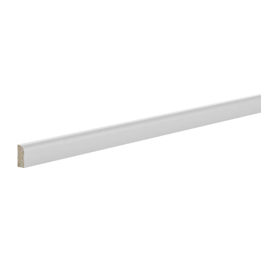 Hampton Bay 0.25 in. x 96 in. Scribe Molding in Warm WhiteSCRIBETWW