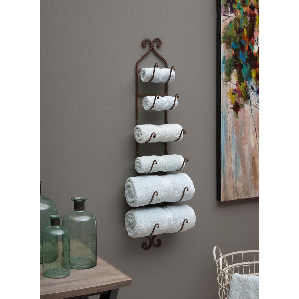 Rustic Towel/Wine Rack Brown Towel and Quilt Rack-9748 ...