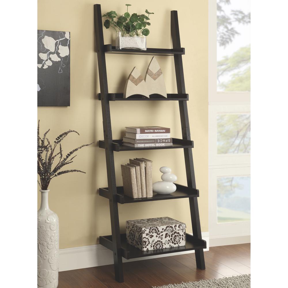 Venetian Worldwide Kyle Cappuccino Ladder Bookcase V 800338 The Venetian Worldwide Kyle Cappuccino Ladder Bookcase V 800338 The Home Depot