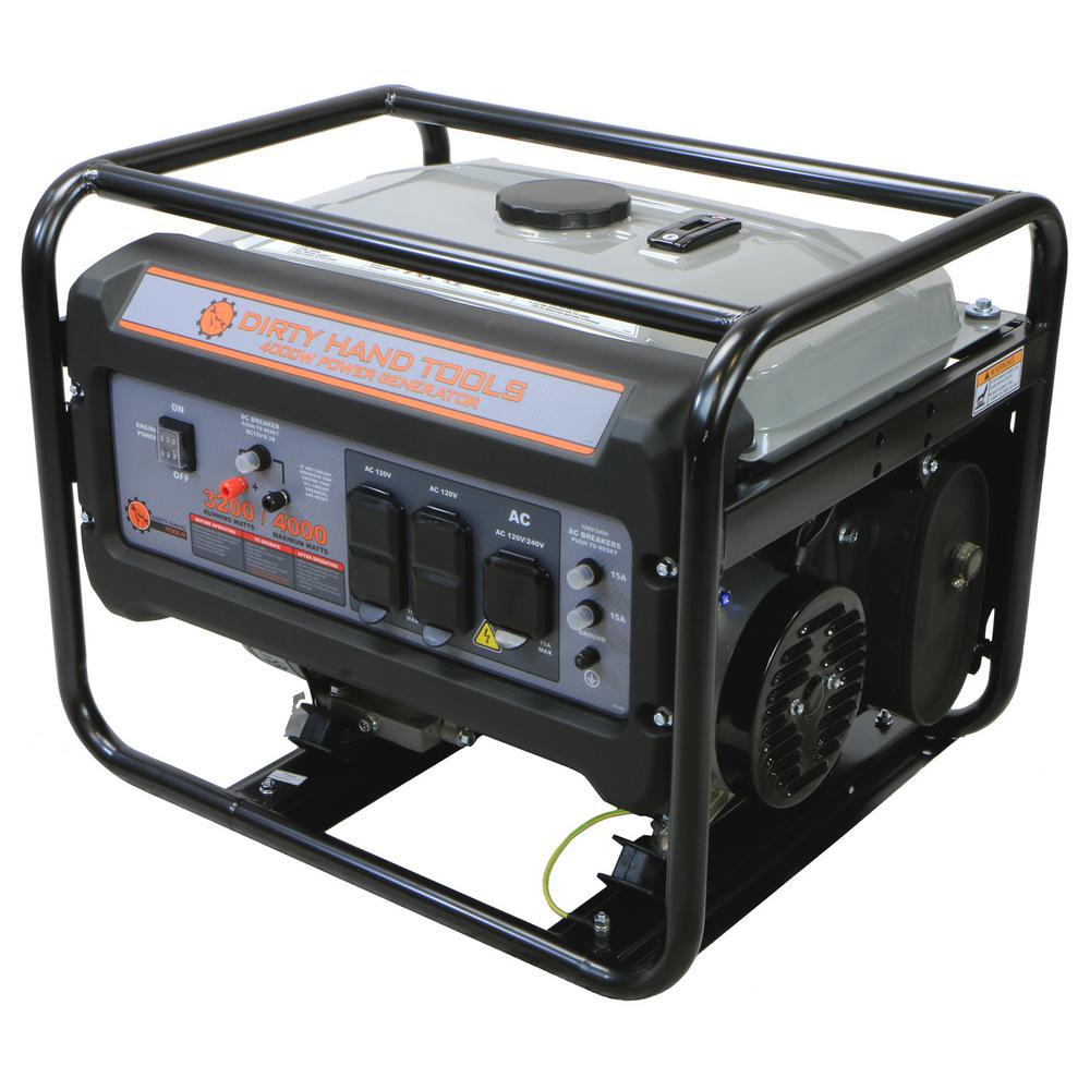 Dirty Hand Tools DHT 3200Watt Gasoline Powered Power Generator101091