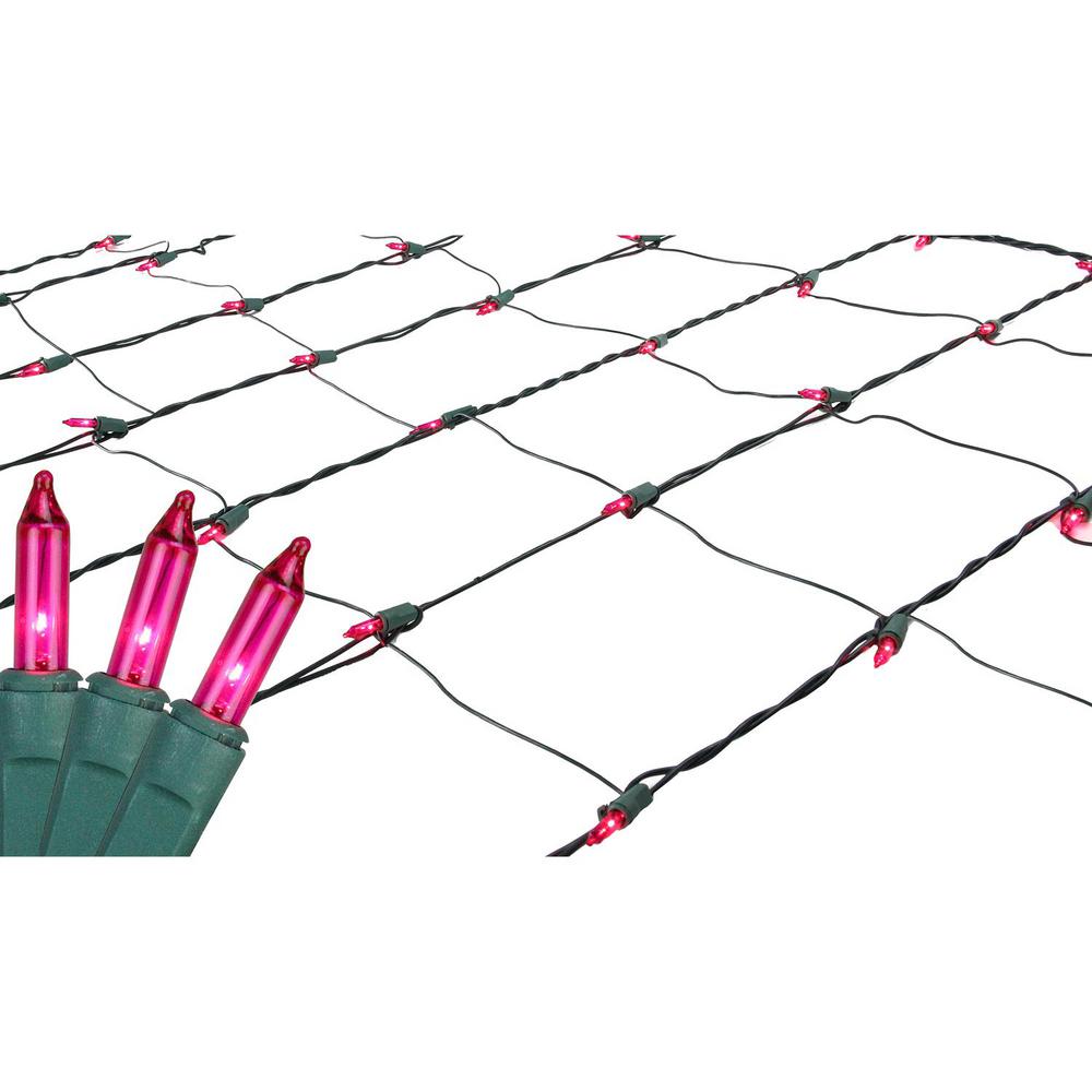 Northlight 4 Ft X 6 Pink Mini Net Style Christmas Lights With Northlight 4 Ft X 6 Pink Mini Net