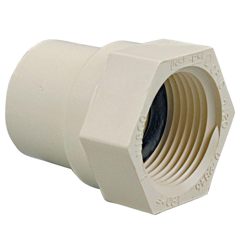 Single Unit Charlotte Pipe 1 CTS CPVC Male Adapter Cold Water On CPVC Hot and Cold Water Distribution Schedule Sdr 11