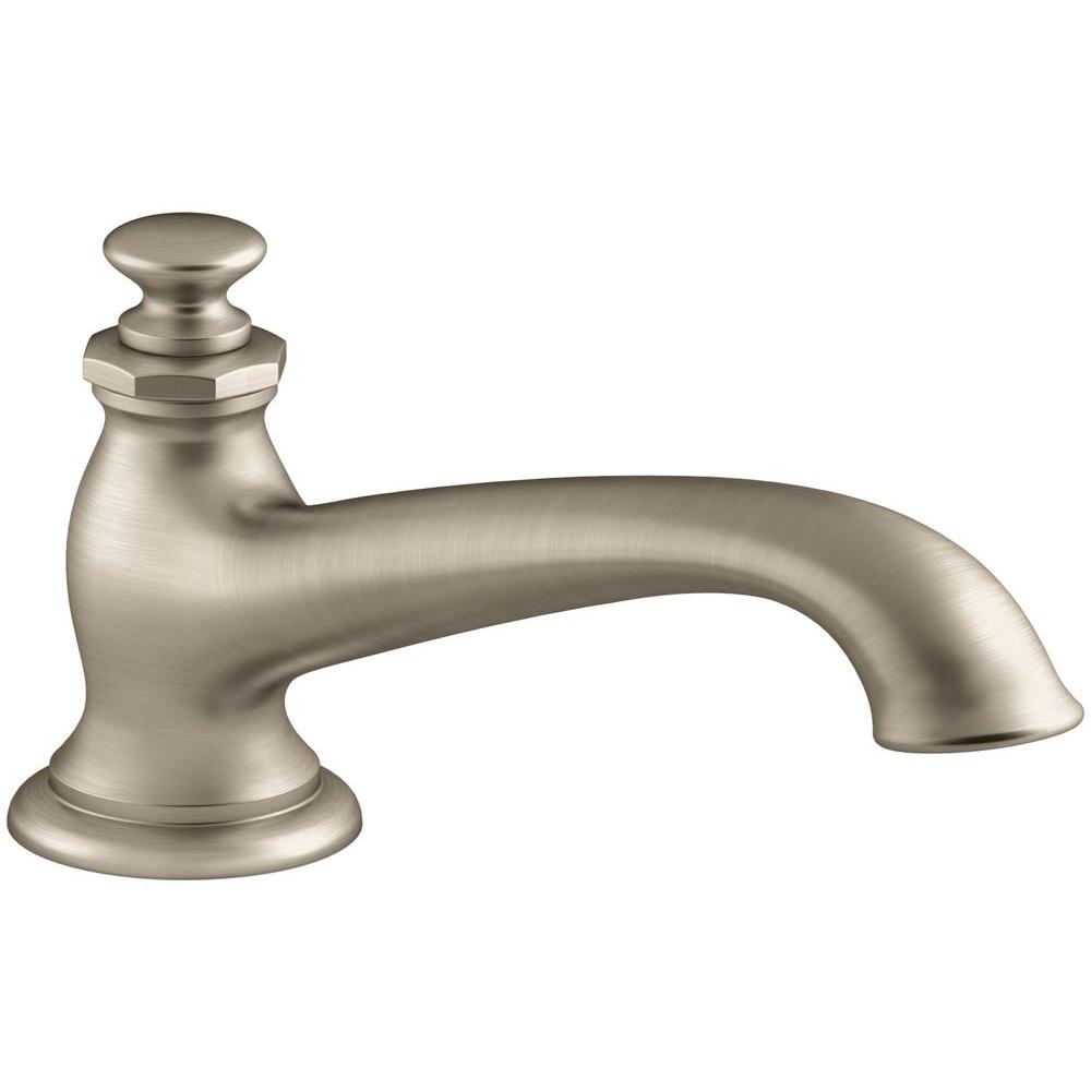Kohler Artifacts 9 in. Bath Spout with Flare Design in Vibrant Brushed