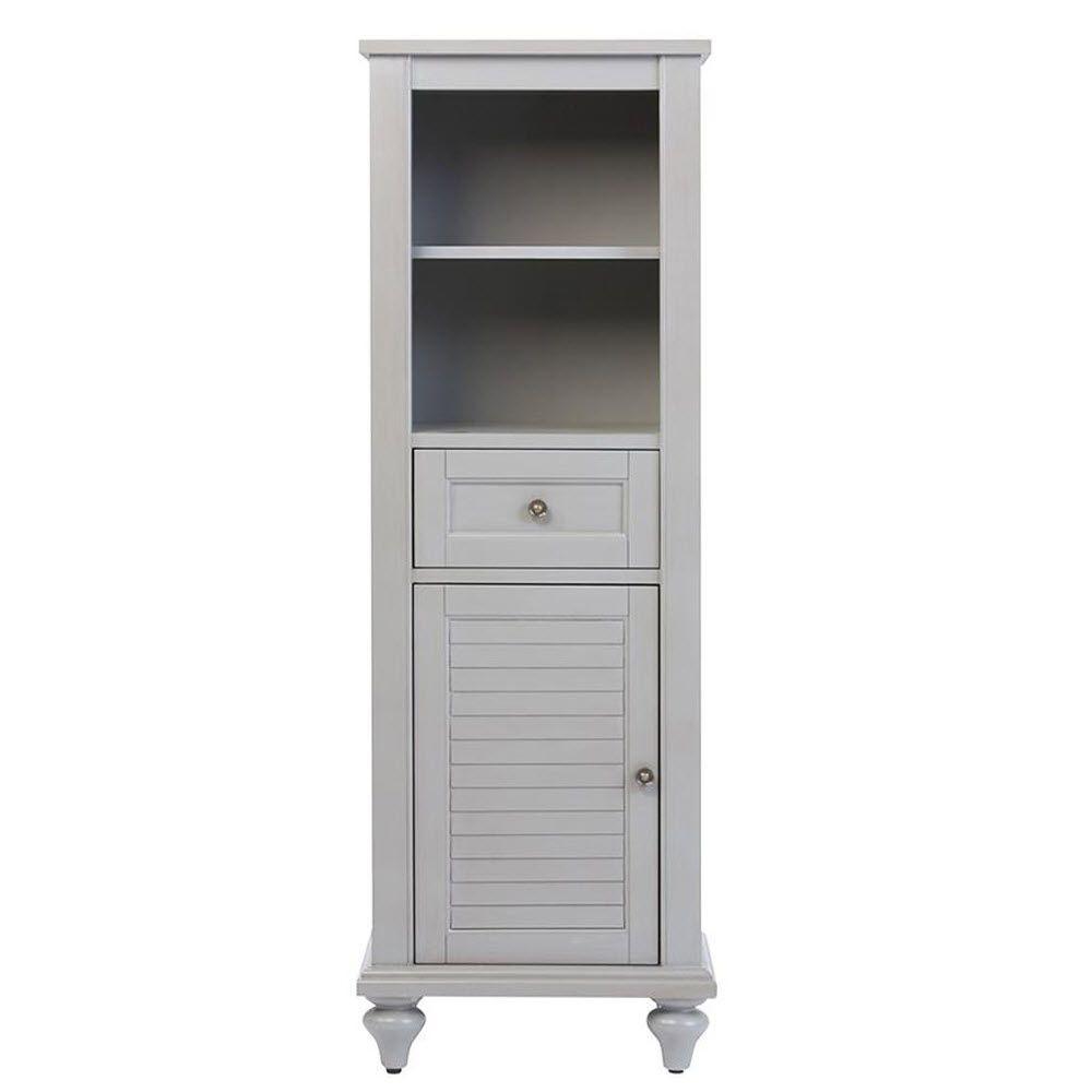 grey bathroom linen cabinets