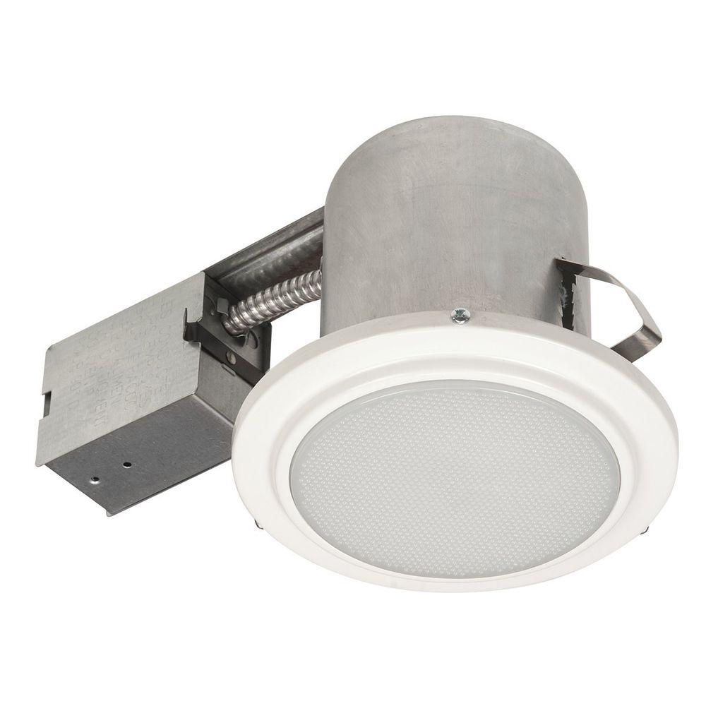 Globe Electric 5 In White Recessed Shower Light Fixture 90036 The   Globe Electric Recessed Lighting Kits 90036 64 1000 