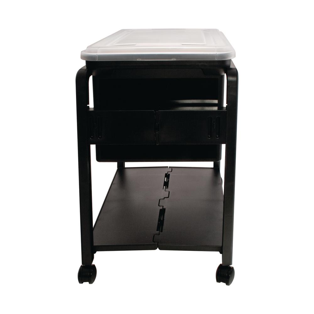 Advantus Letter Legal Plastic File Cart In Black 55758 The Home Depot