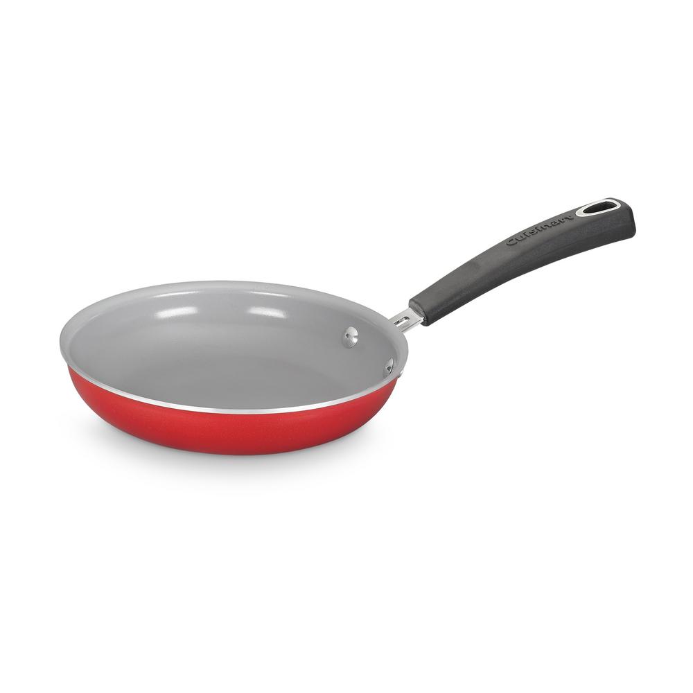Cuisinart Advantage Xt 11 Piece Aluminum Ceramic Nonstick Cookware Set In Red 54c 11r The Home Depot