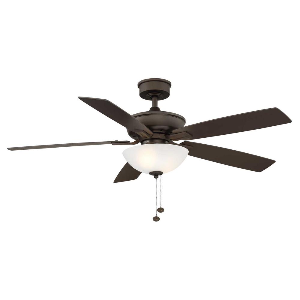 Hampton Bay Blakeford 54 In Led Espresso Bronze Dc Motor Ceiling Fan With Light