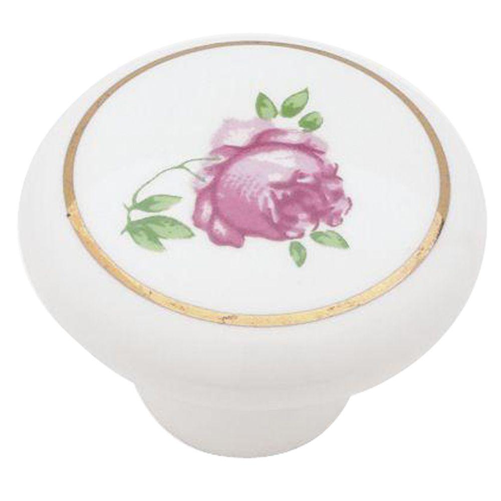 Liberty 13/16 in. White Marbleized KnobP86025CWC7 The