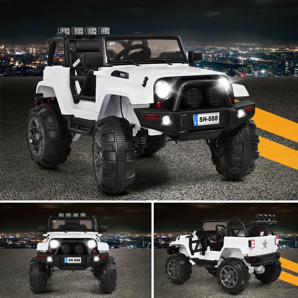 costway 12v kids electric bluetooth ride on car with remote control