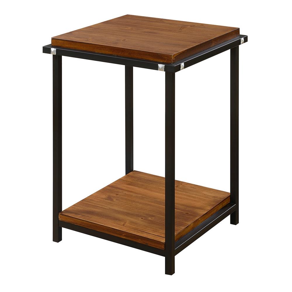 Frenchi Home Furnishing Dark Walnut End TableDW1409 The Home Depot