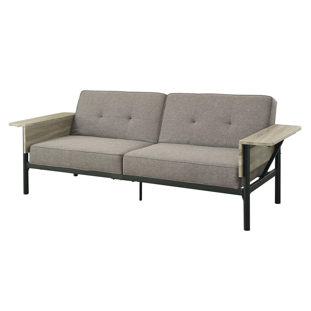 William S Home Furnishing Bundoran Transitional Style Gray Futon William S Home Furnishing Bundoran