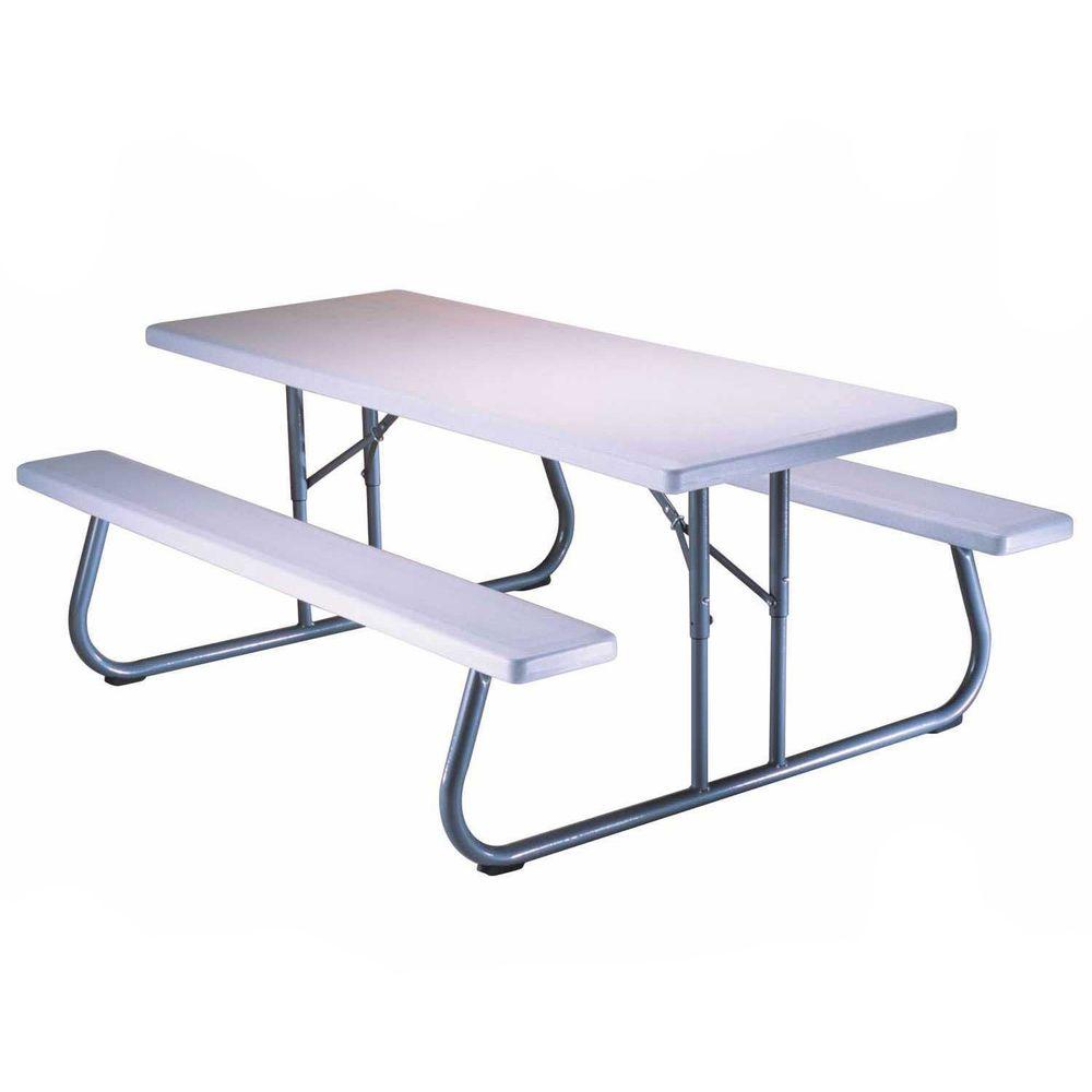 Lifetime 57 in. x 72 in. Folding Picnic Table80215 The Home Depot