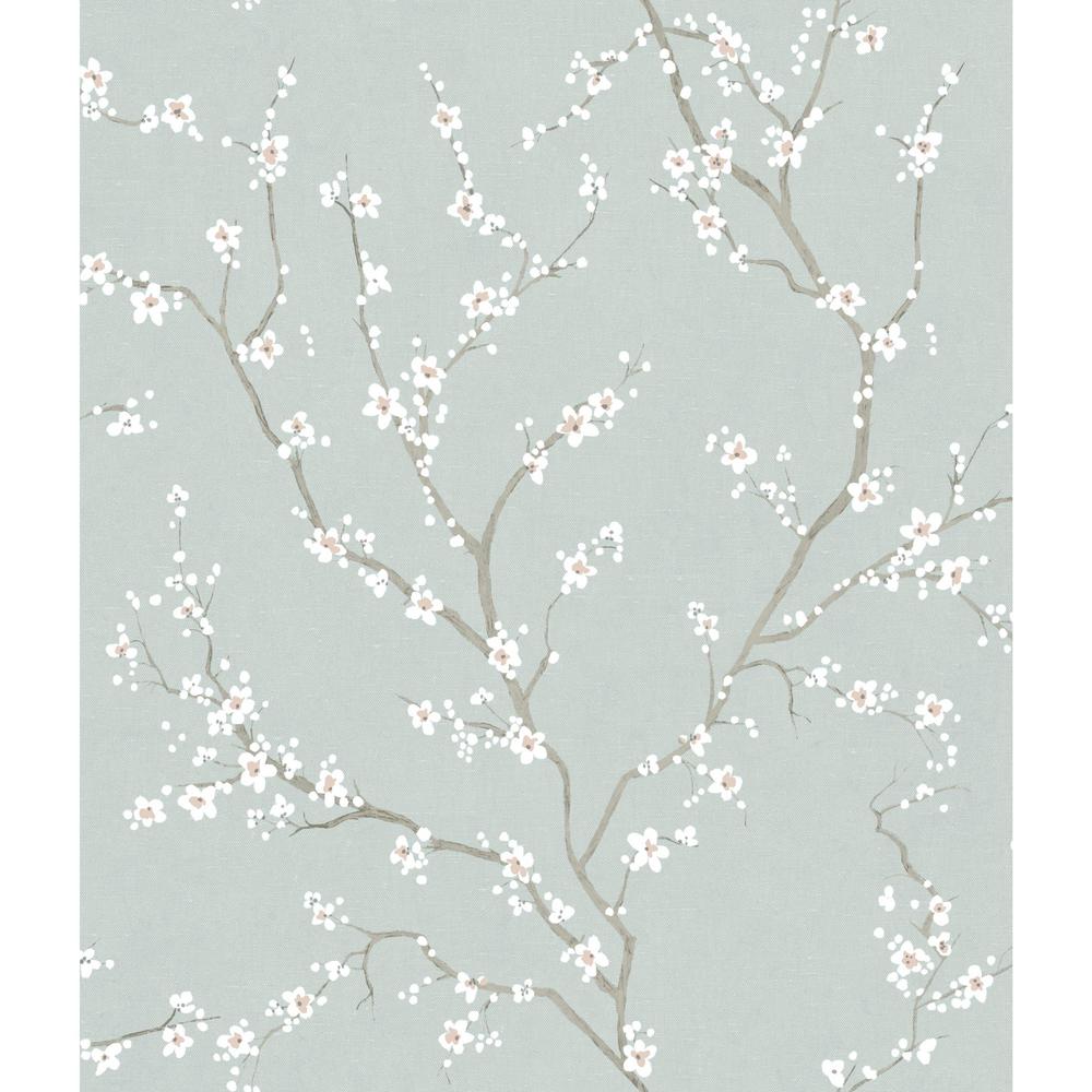 York Wallcoverings 28 18 Sq Ft Grey Cherry Blossom Peel And York Wallcoverings 28 18 Sq Ft Grey Cherry Blossom Peel And