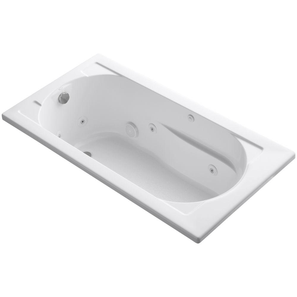 Kohler Devonshire 5 Ft Whirlpool Tub With Reversible Drain In White