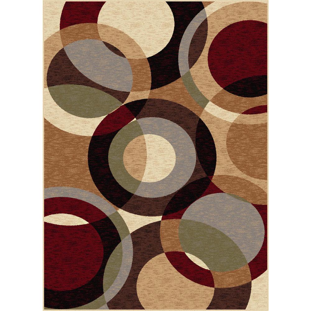 Tayse Rugs Festival Multi 7 ft. 10 in. x 10 ft. 3 in. Contemporary Area