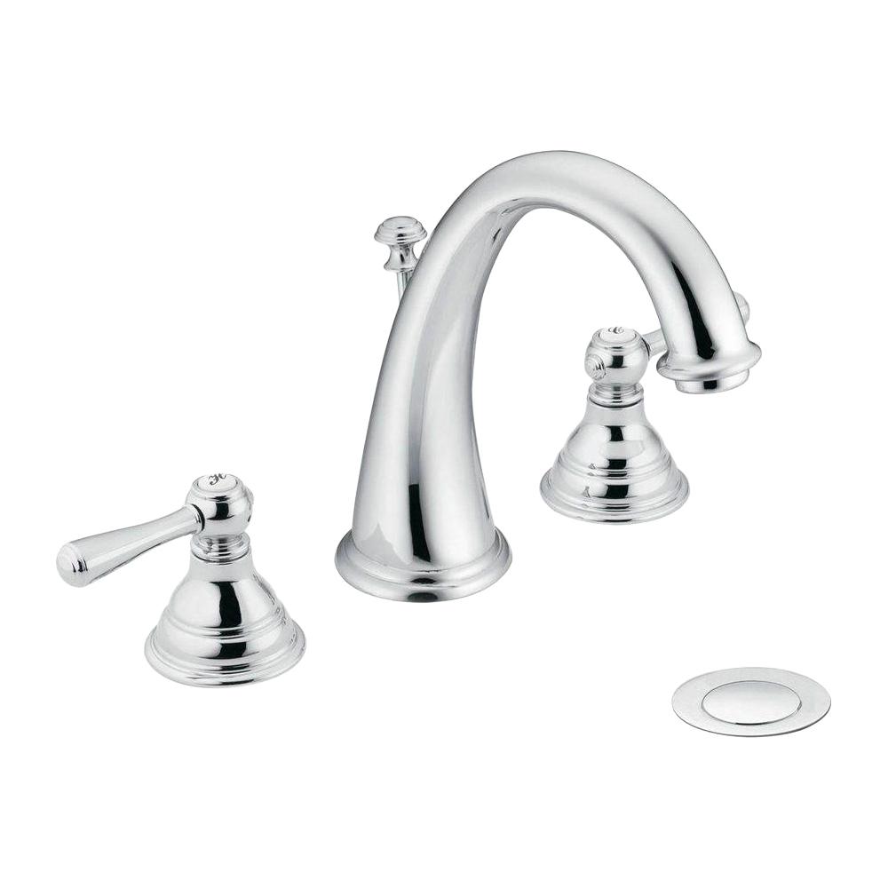 Moen Kingsley 8 In Widespread 2 Handle High Arc Bathroom Faucet Trim Kit In Chrome Valve Not Included