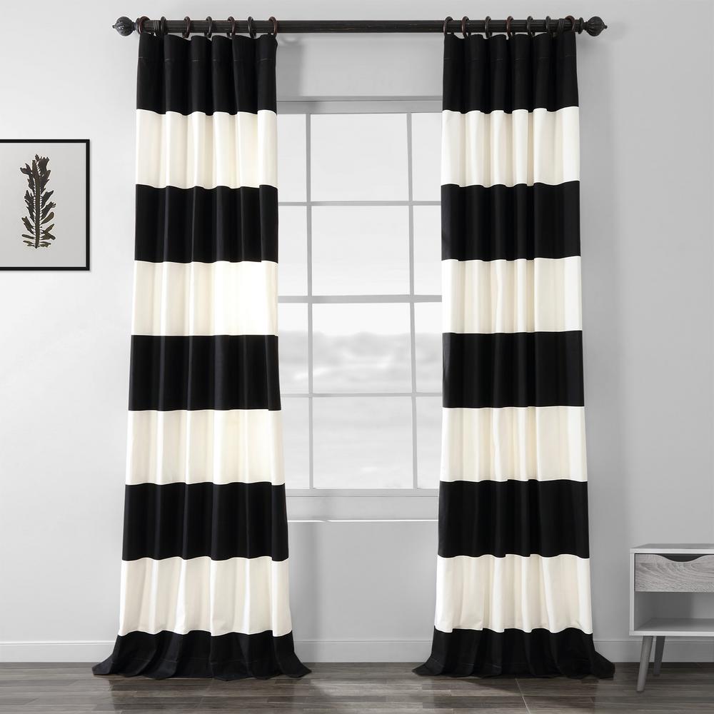 Exclusive Fabrics Furnishings Onyx Black And Off White Room