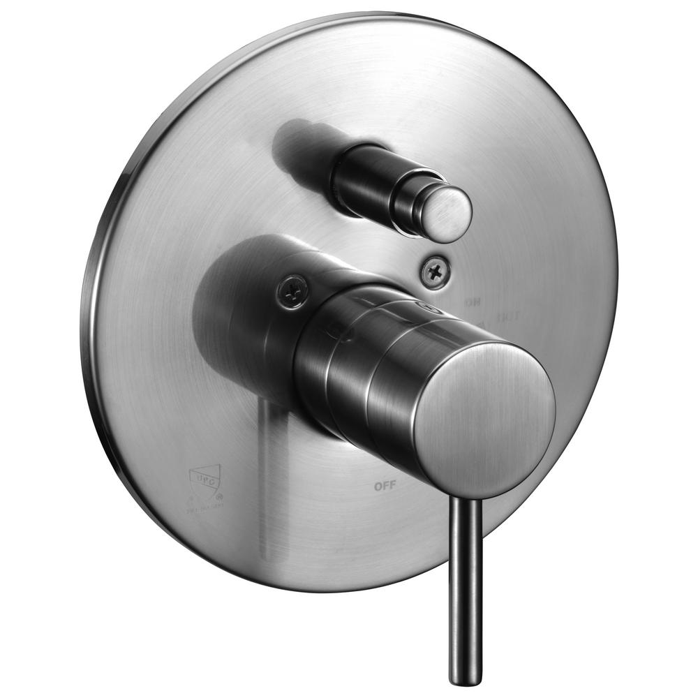 ALFI BRAND SingleHandle Shower Mixer with Sleek Modern Design in Brushed NickelAB1701BN The