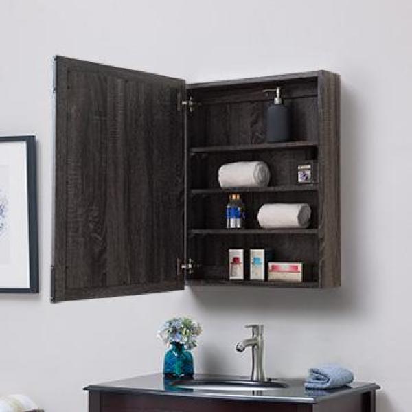 Glacier Bay 20 In X 26 In Surface Mount Industrial Style Medicine Cabinet Sp5688 The Home Depot