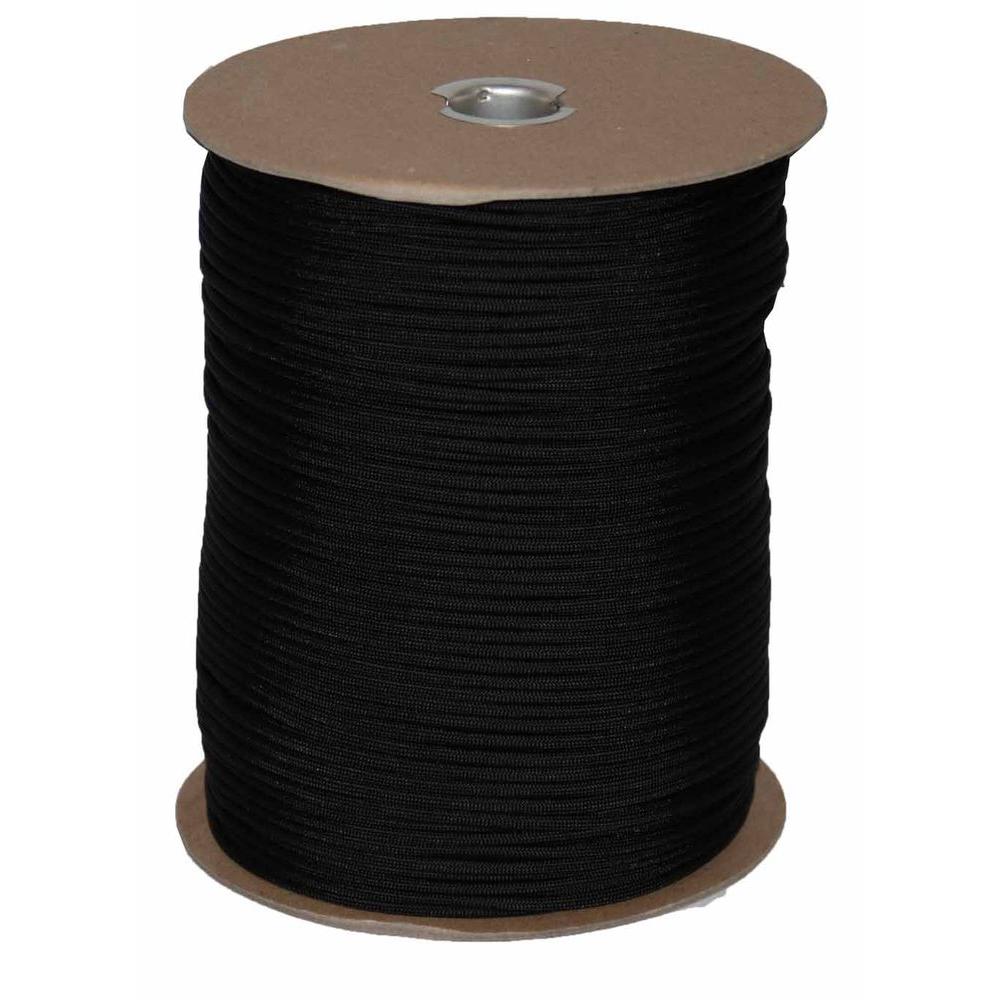 T.W. Evans Cordage 1000 ft. Paracord Spool in Black6510B The Home Depot