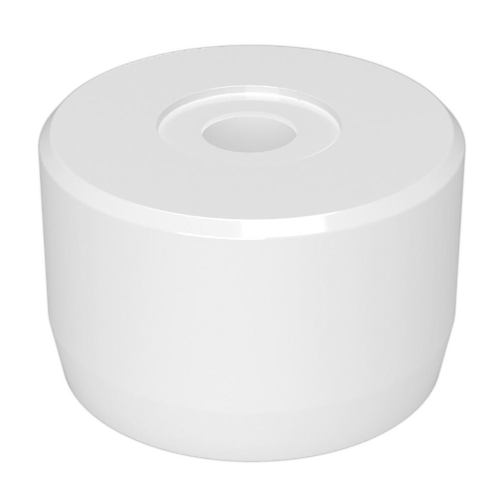 Formufit 11/4 in. Furniture Grade PVC Caster Fitting Insert in White