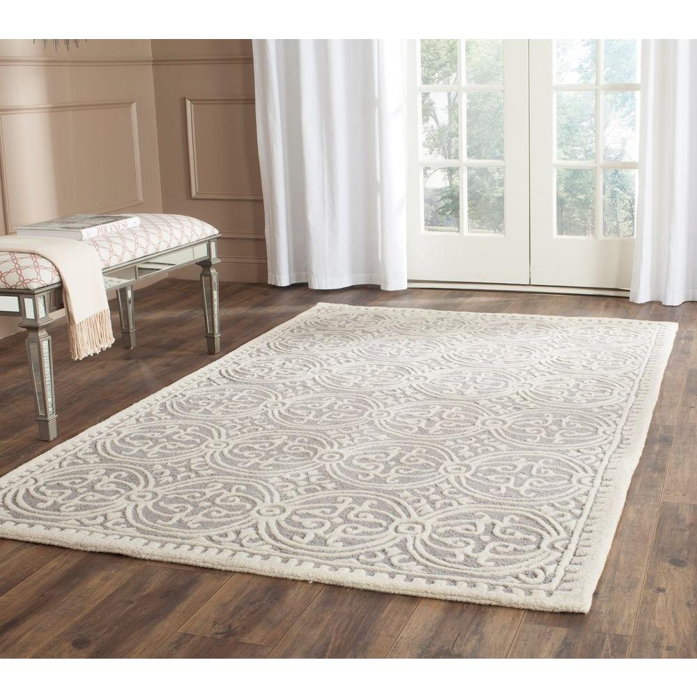Safavieh Cambridge Silver Ivory 12 Ft X 16 Area Rug Cam123d
