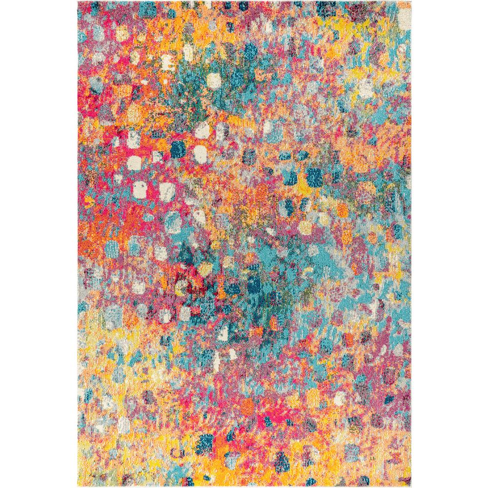 Jonathan Y Contemporary Pop Modern Abstract Multi Yellow 8 Ft X 10 Area Rug