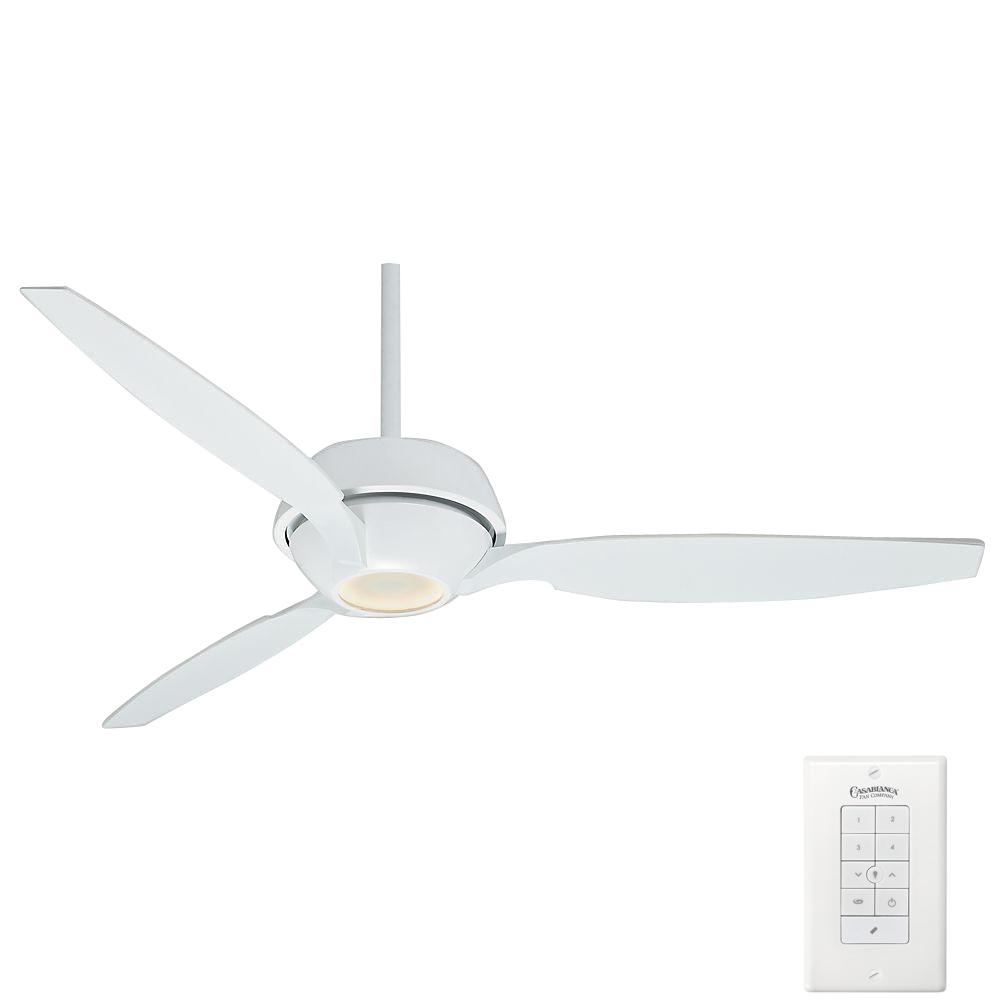 Casablanca Riello 60 In Indoor Snow White Ceiling Fan With Casablanca Riello 60 In Indoor Snow White Ceiling Fan With Universal Wall Control