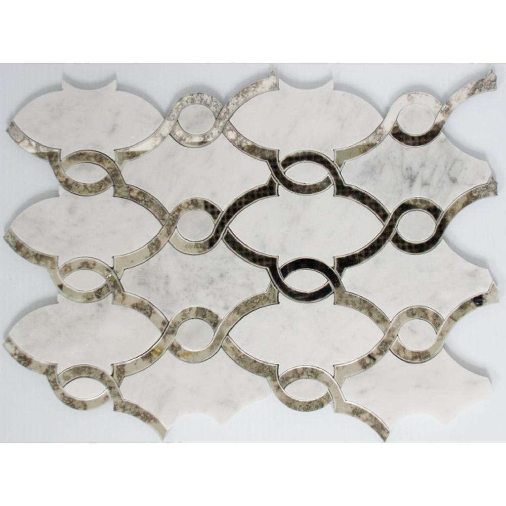 Ltl Home S 10 In X 14 Mm Tile Esque Antique Mirror Ltl Home S 10 In X 14 Mm Tile Esque Antique