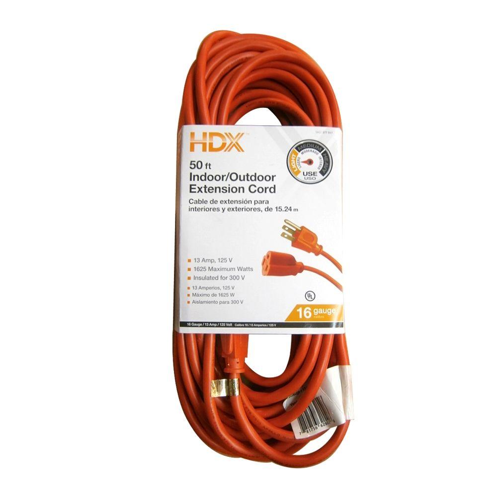 HDX 100 ft. 16/3 Extension CordHD277525 The Home Depot