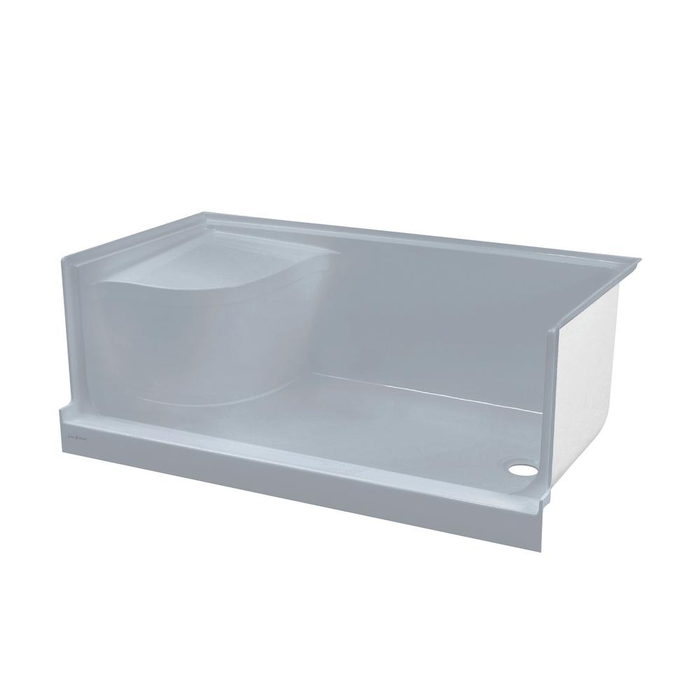 Swiss Madison Aquatique 60 in. L x 32 in. W Alcove Shower Pan Base with