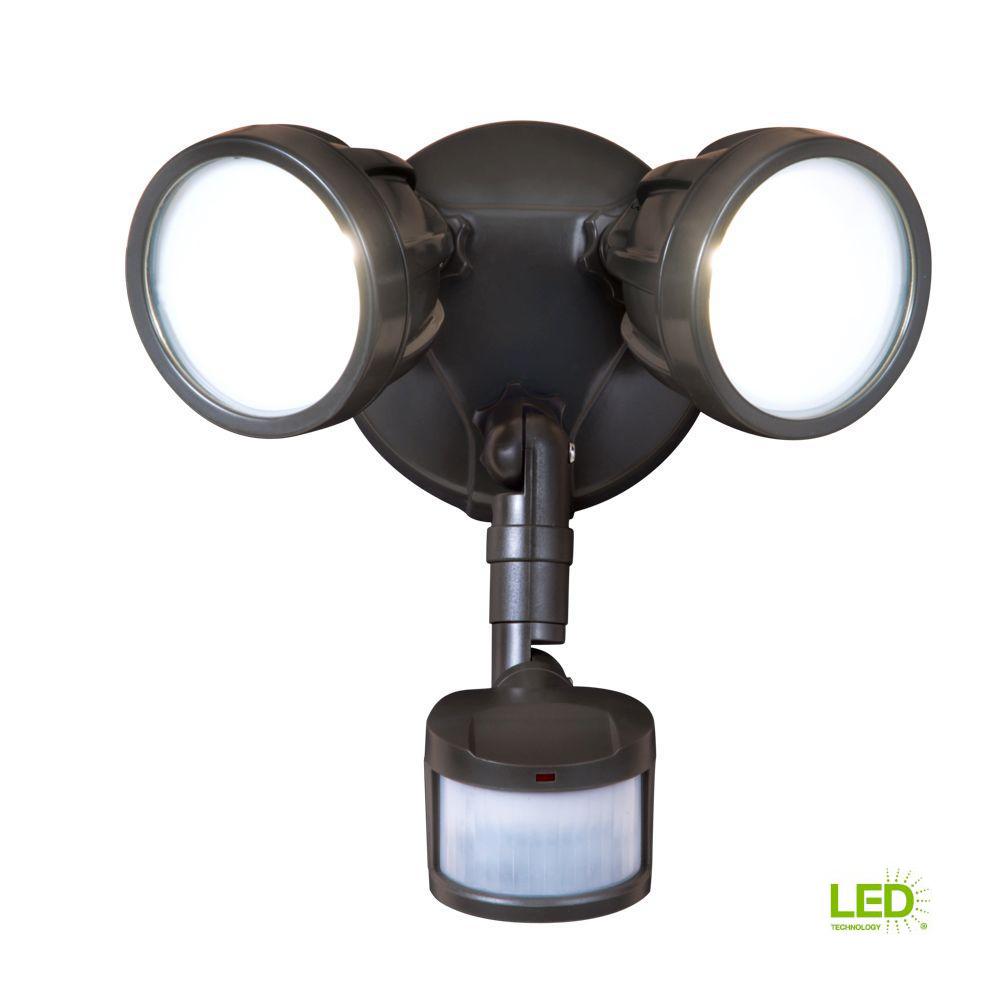 Defiant 1Light Integrated LED Outdoor Bronze Dusk to Dawn