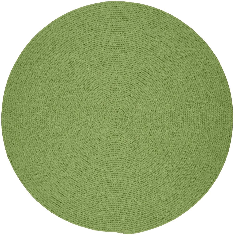 8 Round Outdoor Rugs The Home Depot Joy Braids Solid Lime 8 Ft X Round Indoor Outdoor Braided