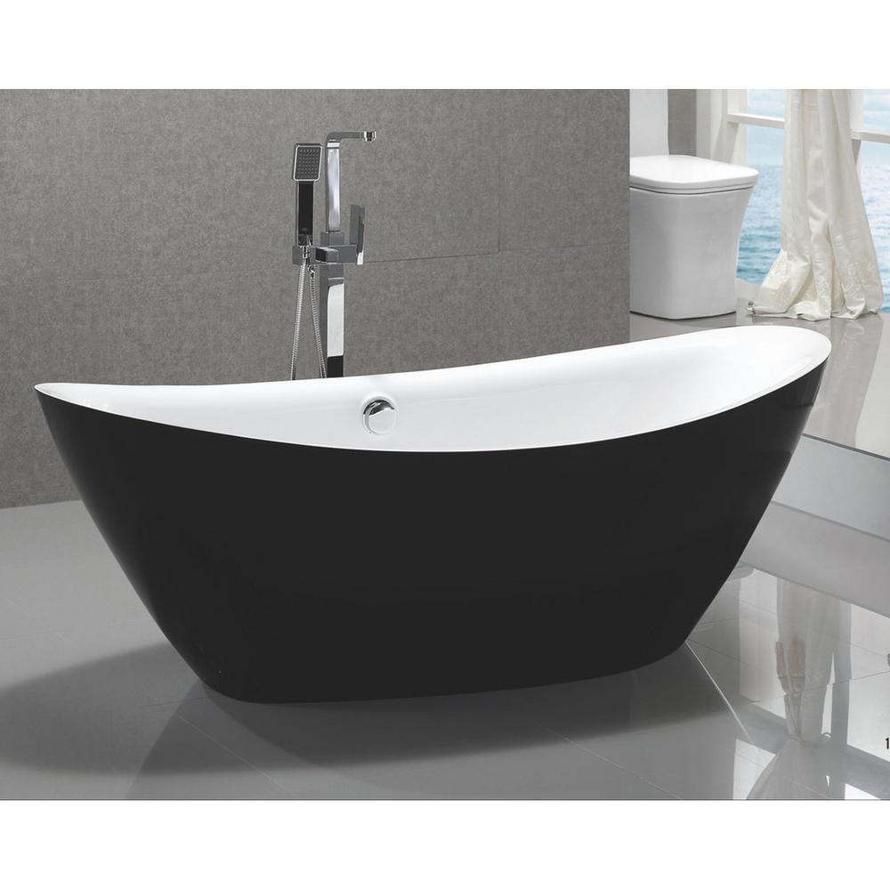 Black Bathtubs Bath The Home Depot