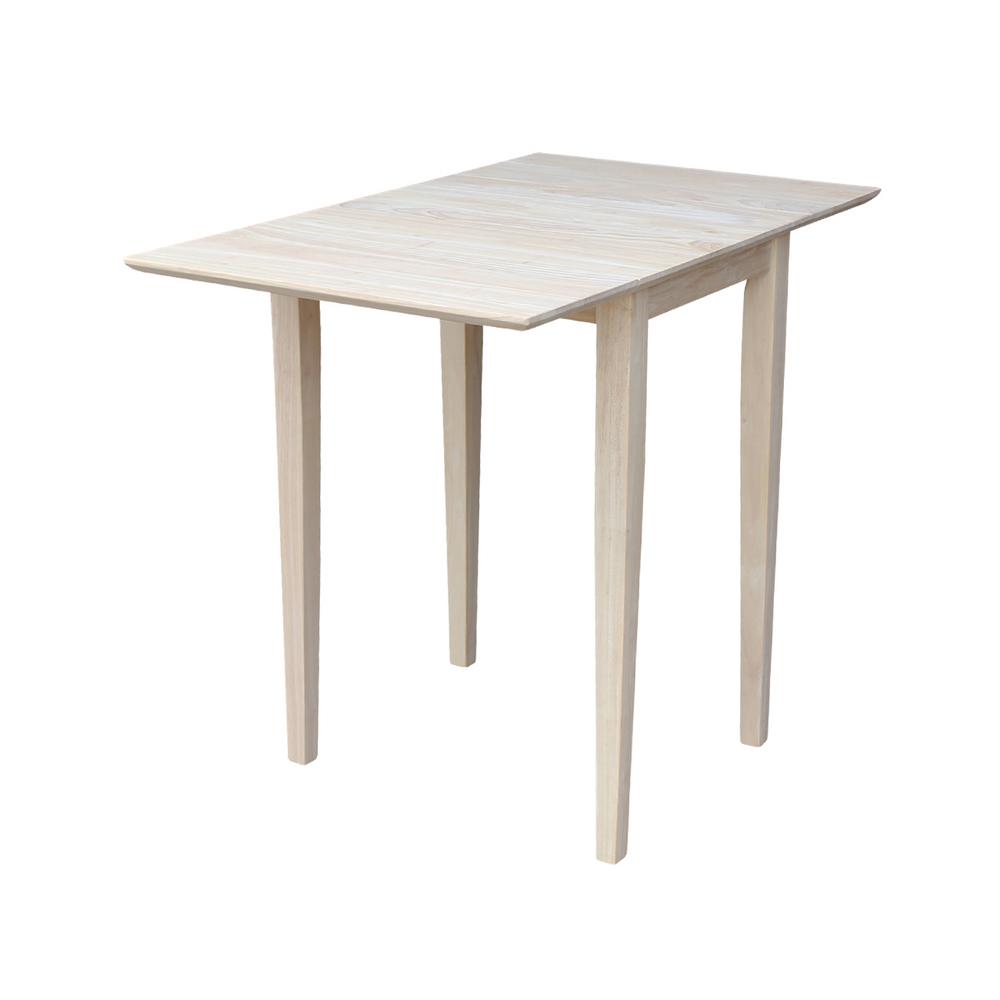 International Concepts Small Drop Leaf Wood Unfinished International Concepts Small Drop Leaf Wood Unfinished