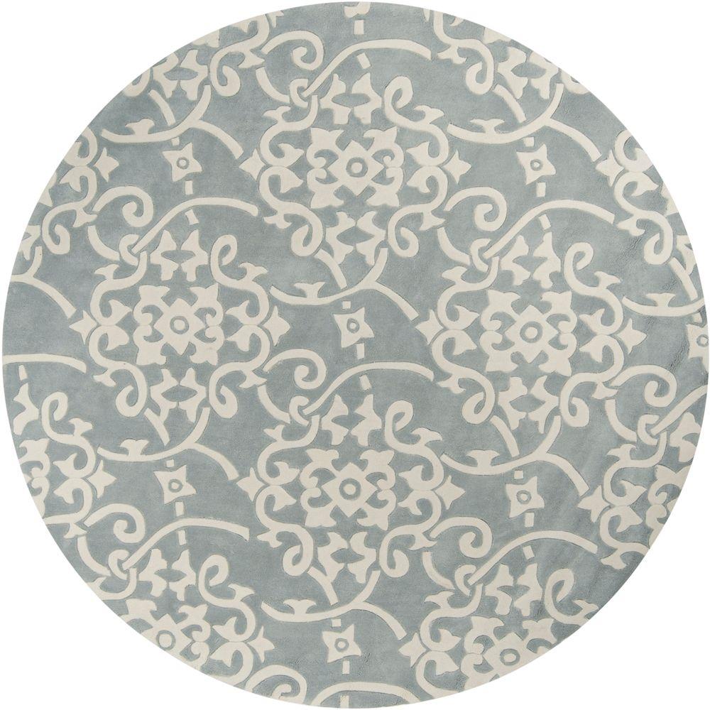 Artistic Weavers Meredith Silver Gray 8 Ft X Round Area Rug Artistic Weavers Meredith Silver Gray 8 Ft X Round Area Rug Mere 8828 The Home Depot