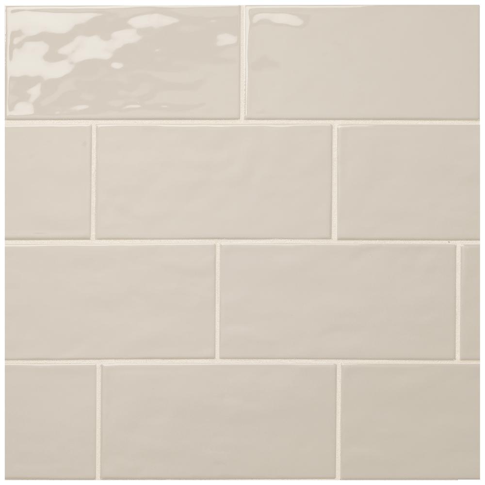 Marazzi Luxecraft Taupe 4 In X 8 Glazed Ceramic Modular Wall Taupe 4 In X 8 Glazed Ceramic
