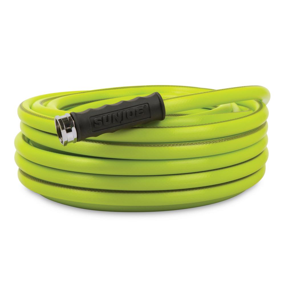 Aqua Joe 5 8 In Dia X 50 Ft Heavy Duty Kink Resistant Lightweight Garden Hose Ajh58 50 The Home Depot