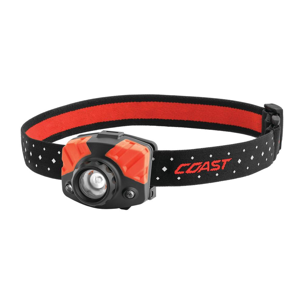 Coast Fl75r 530 Lumen Rechargeable Dual Color Led Headlamp With Coast Fl75r 530 Lumen Rechargeable Dual Color Led Headlamp With Twist Focus Accessories Included