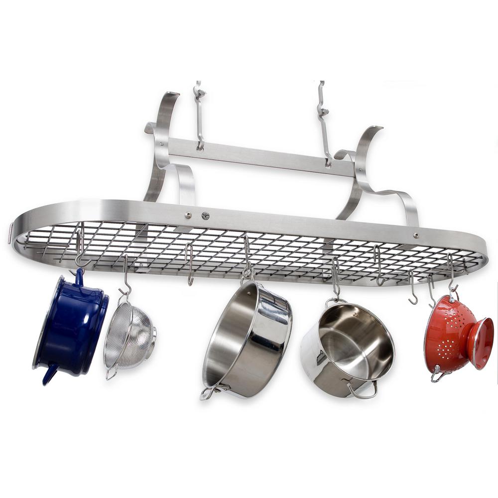 Enclume Stainless Steel Hanging Scroll Arm Ceiling Pot Rack by Enclume