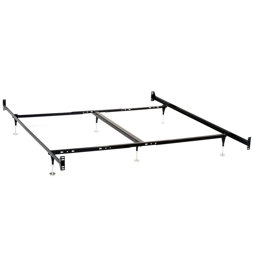 Coaster Queen Eastern King Bed Frame For Headboard And Footboard Black 9602qk The Home Depot