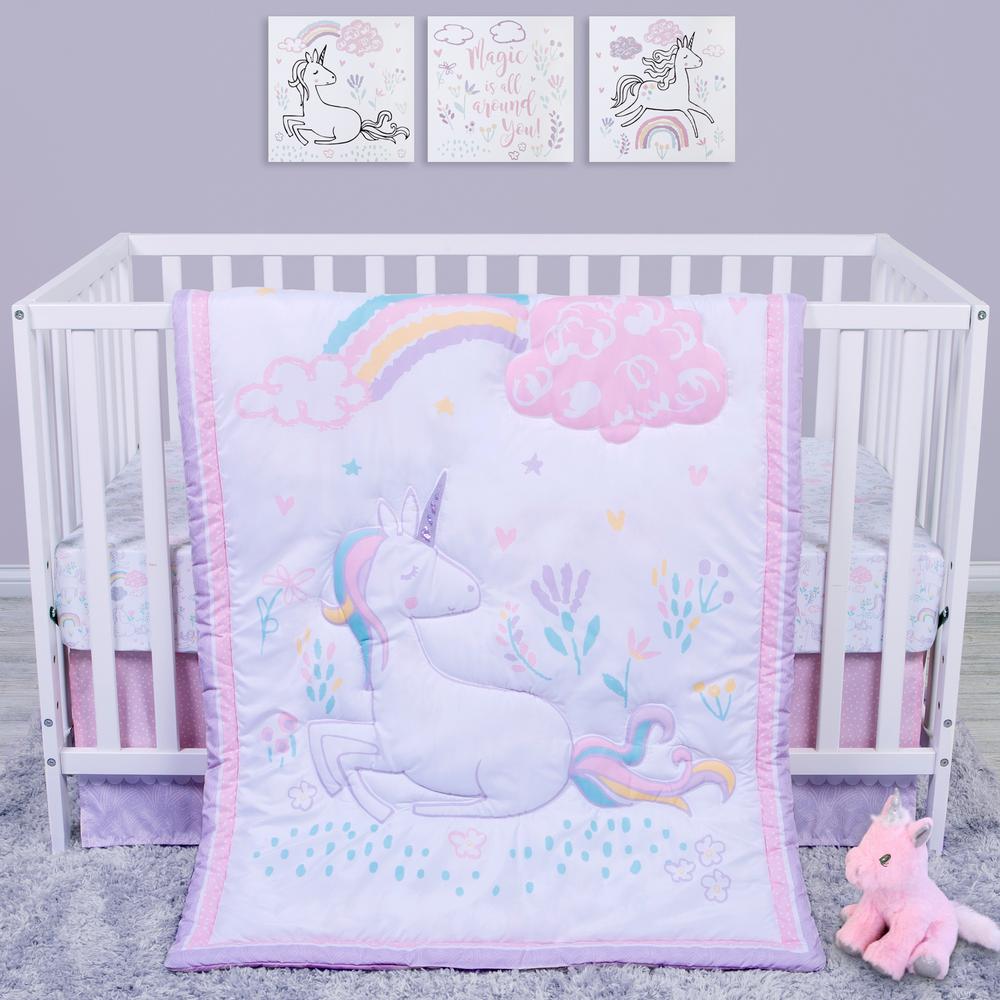 4 piece cot bedding set