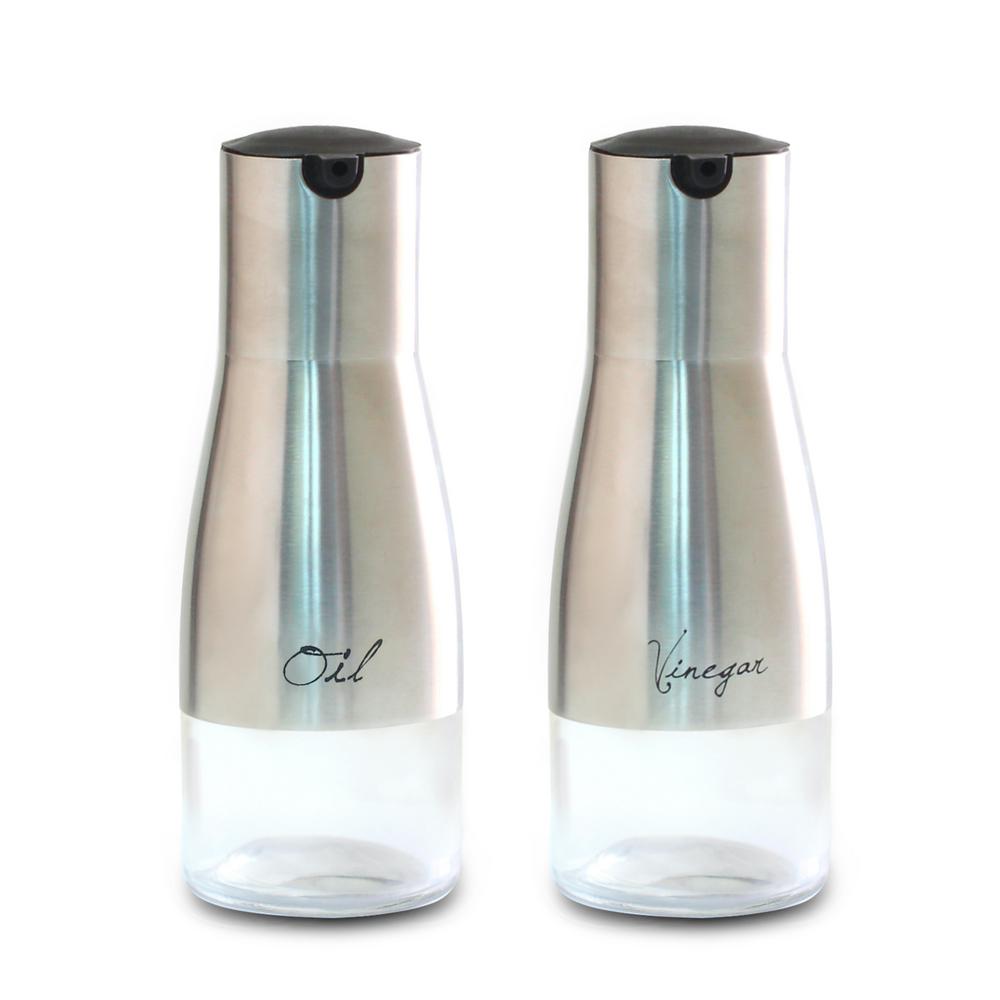 Home Basics 2 Piece Oil And Vinegar Set Ov44310 The Depot Home Basics 2 Piece Oil And Vinegar Set