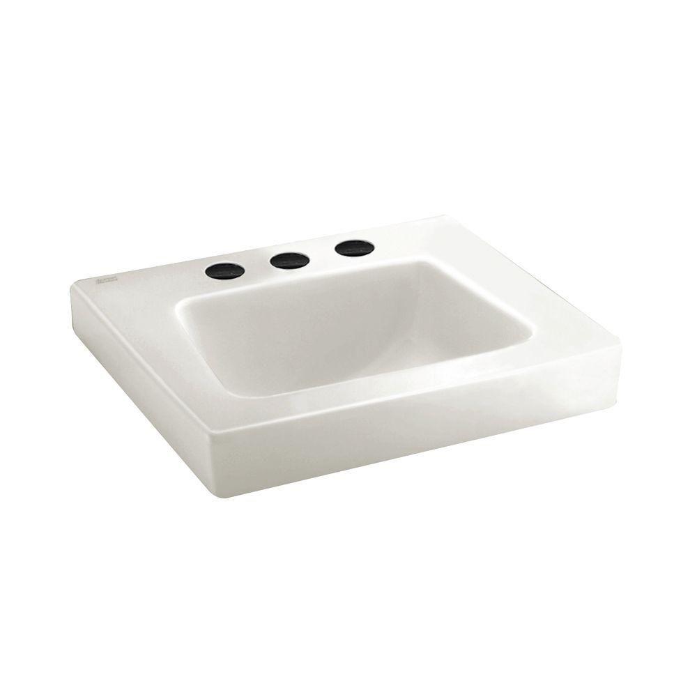 American Standard Roxalyn Wall Mounted Bathroom Sink In White