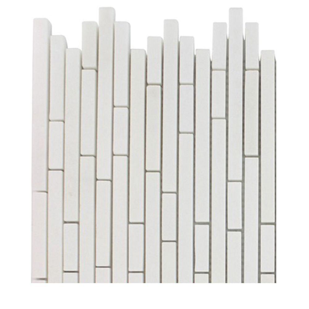 Ivy Hill Tile Windsor 1 4 In X Random White Thassos Pattern Marble Ivy Hill Tile Windsor 1 4 In X Random White Thassos Pattern Marble Mosaic