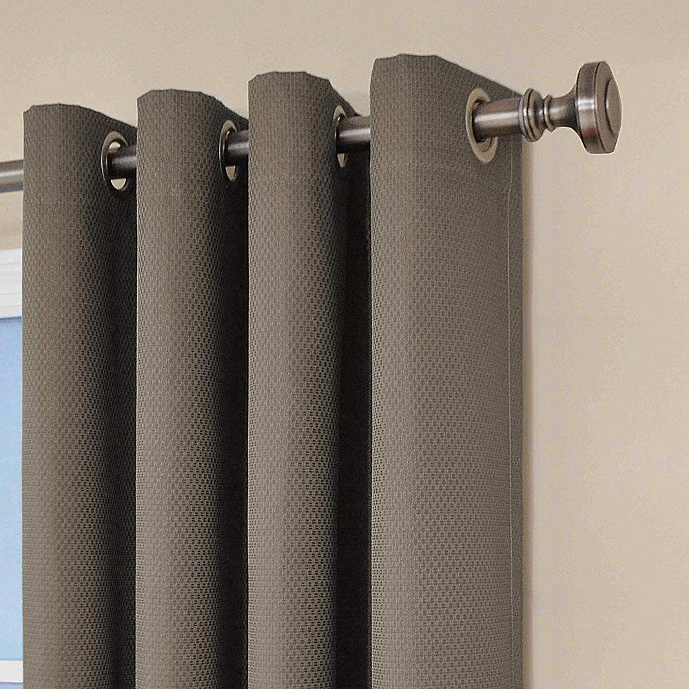 Eclipse Dane Blackout Window Curtain Panel In Smoke 52 In W X
