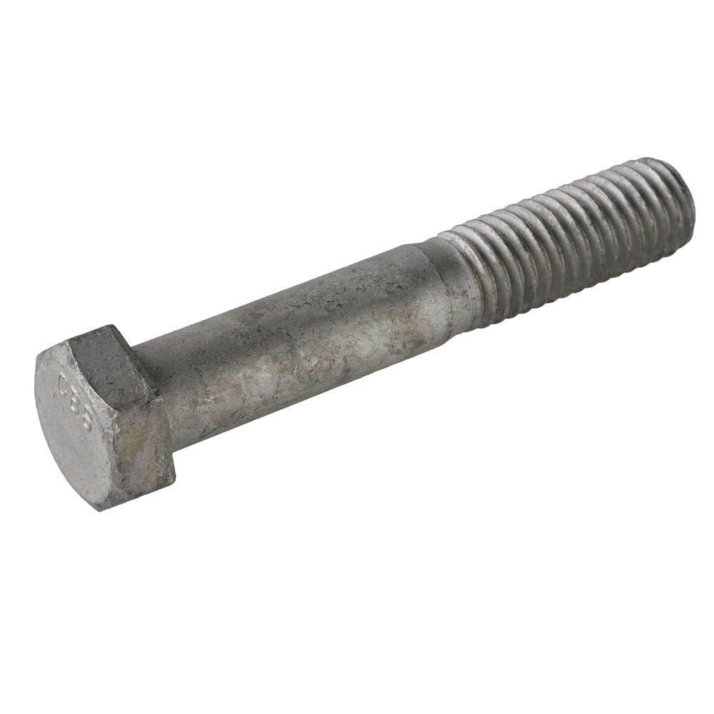 Everbilt 12 In X 5 12 In Galvanized Hex Bolt 15 Pack 81000 The Home Depot 